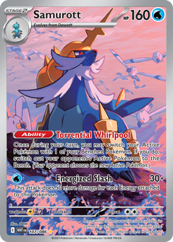 Samurott, White Flare #107, Pokémon TCG card