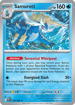 Samurott, White Flare #23, Pokémon TCG card