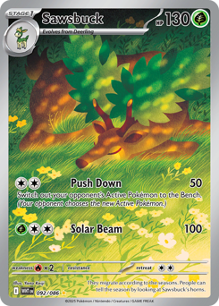 Sawsbuck, White Flare #92, Pokémon TCG card