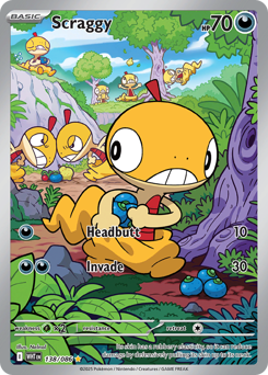 Scraggy, White Flare #138, Pokémon TCG card