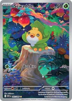 Sewaddle, White Flare #87, Pokémon TCG card