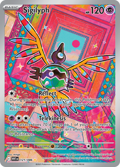 Sigilyph, White Flare #121, Pokémon TCG card