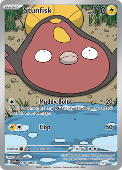 Stunfisk, White Flare #118, Pokémon TCG card