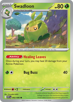 Swadloon, White Flare #2, Pokémon TCG card