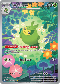 Swadloon, White Flare #88, Pokémon TCG card
