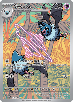 Swoobat, White Flare #120, Pokémon TCG card