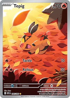 Tepig, White Flare #96, Pokémon TCG card