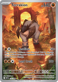 Terrakion, White Flare #135, Pokémon TCG card