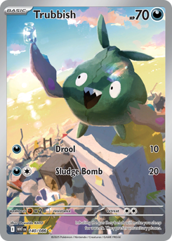 Trubbish, White Flare #140, Pokémon TCG card