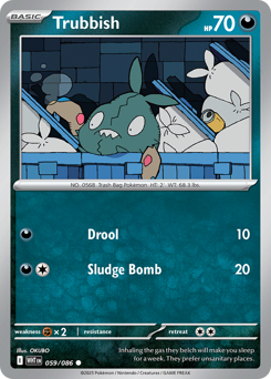Trubbish, White Flare #59, Pokémon TCG card