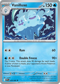 Vanilluxe, White Flare #29, Pokémon TCG card