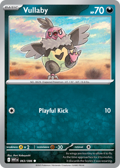 Vullaby, White Flare #63, Pokémon TCG card