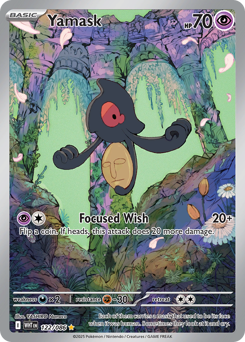 Yamask, White Flare #122, Pokémon TCG card