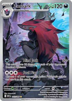 Zoroark, White Flare #143, Pokémon TCG card