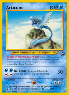 Articuno, Wizards Black Star Promos #48, Pokémon TCG card