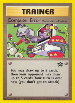 Computer Error, Wizards Black Star Promos #16, Pokémon TCG card