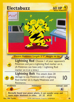 Electabuzz, Wizards Black Star Promos #46, Pokémon TCG card