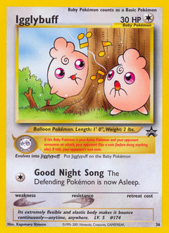 Igglybuff, Wizards Black Star Promos #36, Pokémon TCG card