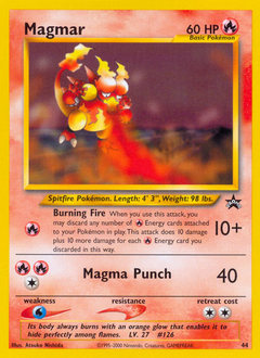 Magmar, Wizards Black Star Promos #44, Pokémon TCG card