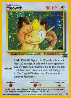 Meowth, Wizards Black Star Promos #10, Pokémon TCG card