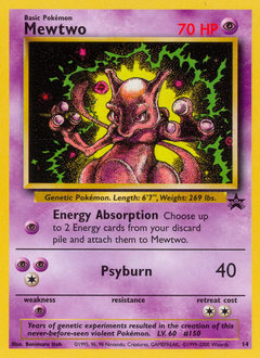 Mewtwo, Wizards Black Star Promos #14, Pokémon TCG card