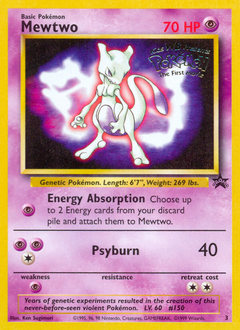Mewtwo, Wizards Black Star Promos #3, Pokémon TCG card