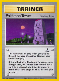 Pokémon Tower, Wizards Black Star Promos #42, Pokémon TCG card