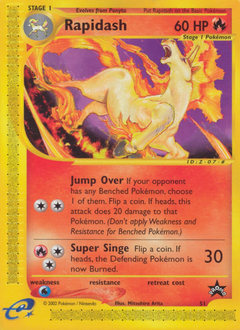 Rapidash, Wizards Black Star Promos #51, Pokémon TCG card