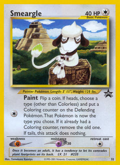 Smeargle, Wizards Black Star Promos #32, Pokémon TCG card