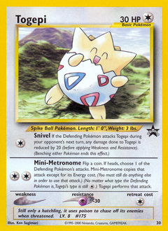 Togepi, Wizards Black Star Promos #30, Pokémon TCG card
