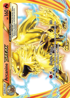 Arcanine BREAK, XY Black Star Promos #XY180, Pokémon TCG card