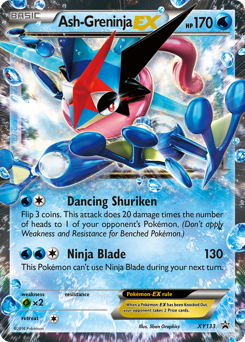 Ash-Greninja-EX, XY Black Star Promos #XY133, Pokémon TCG card