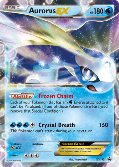 Aurorus-EX, XY Black Star Promos #XY102, Pokémon TCG card