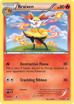 Braixen, XY Black Star Promos #XY161, Pokémon TCG card