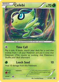 Celebi, XY Black Star Promos #XY187, Pokémon TCG card