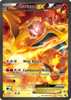 Charizard-EX, XY Black Star Promos #XY121, Pokémon TCG card