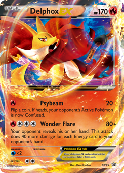 Delphox-EX, XY Black Star Promos #XY19, Pokémon TCG card
