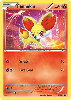 Fennekin, XY Black Star Promos #XY02, Pokémon TCG card