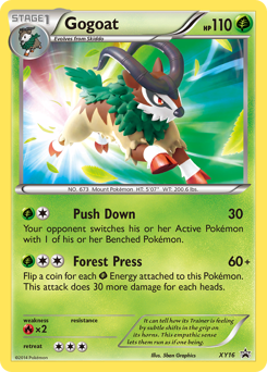 Gogoat, XY Black Star Promos #XY16, Pokémon TCG card