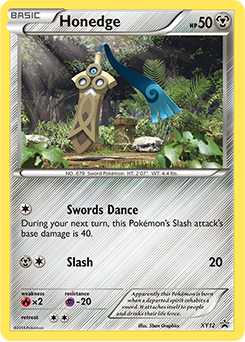 Honedge, XY Black Star Promos #XY12, Pokémon TCG card