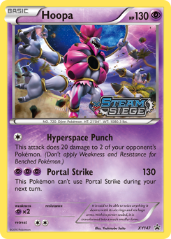 Hoopa, XY Black Star Promos #XY147, Pokémon TCG card