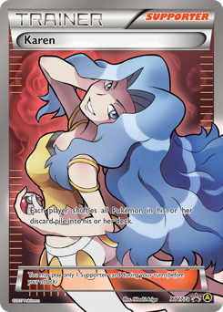 Karen, XY Black Star Promos #XY177a, Pokémon TCG card