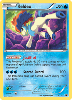 Keldeo, XY Black Star Promos #XY191, Pokémon TCG card