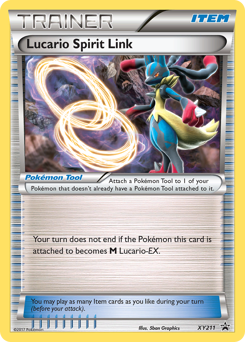 Lucario Spirit Link, XY Black Star Promos #XY211, Pokémon TCG card