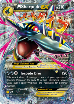 M Sharpedo-EX, XY Black Star Promos #XY200, Pokémon TCG card