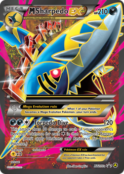 M Sharpedo-EX, XY Black Star Promos #XY200a, Pokémon TCG card