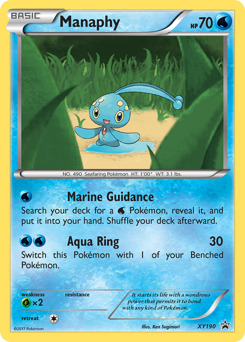 Manaphy, XY Black Star Promos #XY190, Pokémon TCG card