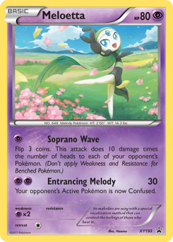 Meloetta, XY Black Star Promos #XY193, Pokémon TCG card