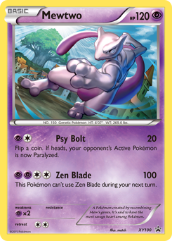 Mewtwo, XY Black Star Promos #XY100, Pokémon TCG card
