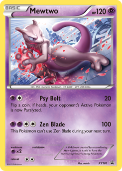 Mewtwo, XY Black Star Promos #XY101, Pokémon TCG card